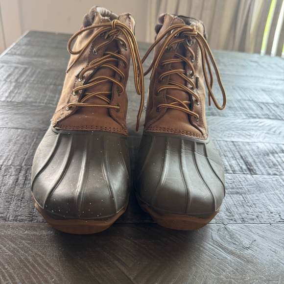 Sperry Men's Avenue Duck Boots - Tan/Brown STS12126 Size 9.5 Outdoor Hiking - Picture 2 of 10